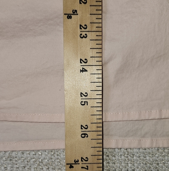 J Crew Cotton Pale Pink Pastel Ruffled Sleeveless Pink Top with ruffle neck 16 - Picture 9 of 13